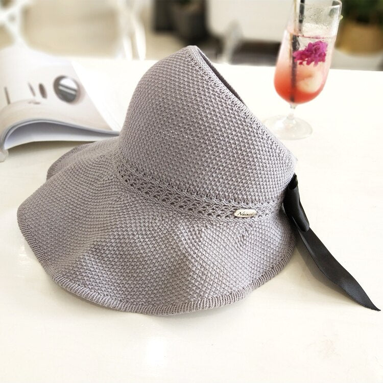 Trendiger Sommerstrohhut mit Öffnung für Pferdeschwanz | 1 kaufen, 1 gratis - SonnenSchwung