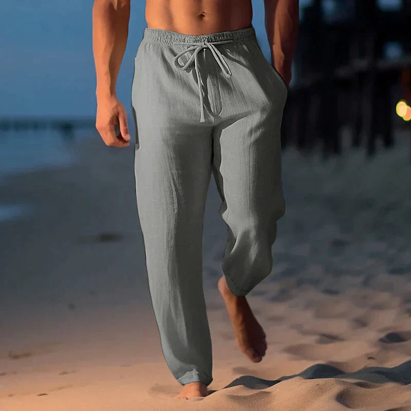 Matthew - stylische leinenhose für herren