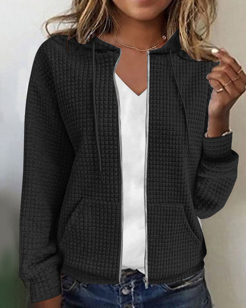WW | Modisches Sweatshirt Mit Kapuze Und Taschen Für Frauen