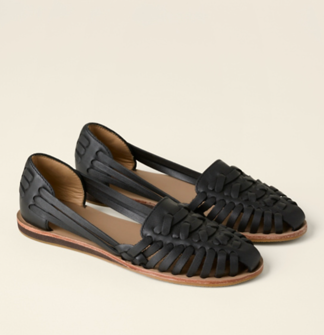 Damen Leder Huarache Sandalen – Handgefertigte Sommerschuhe im geflochtenen Design