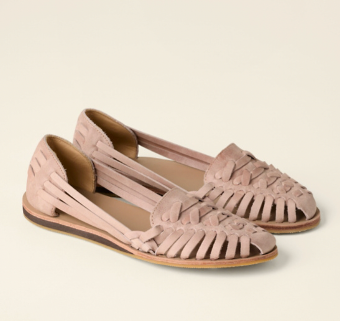 Damen Leder Huarache Sandalen – Handgefertigte Sommerschuhe im geflochtenen Design