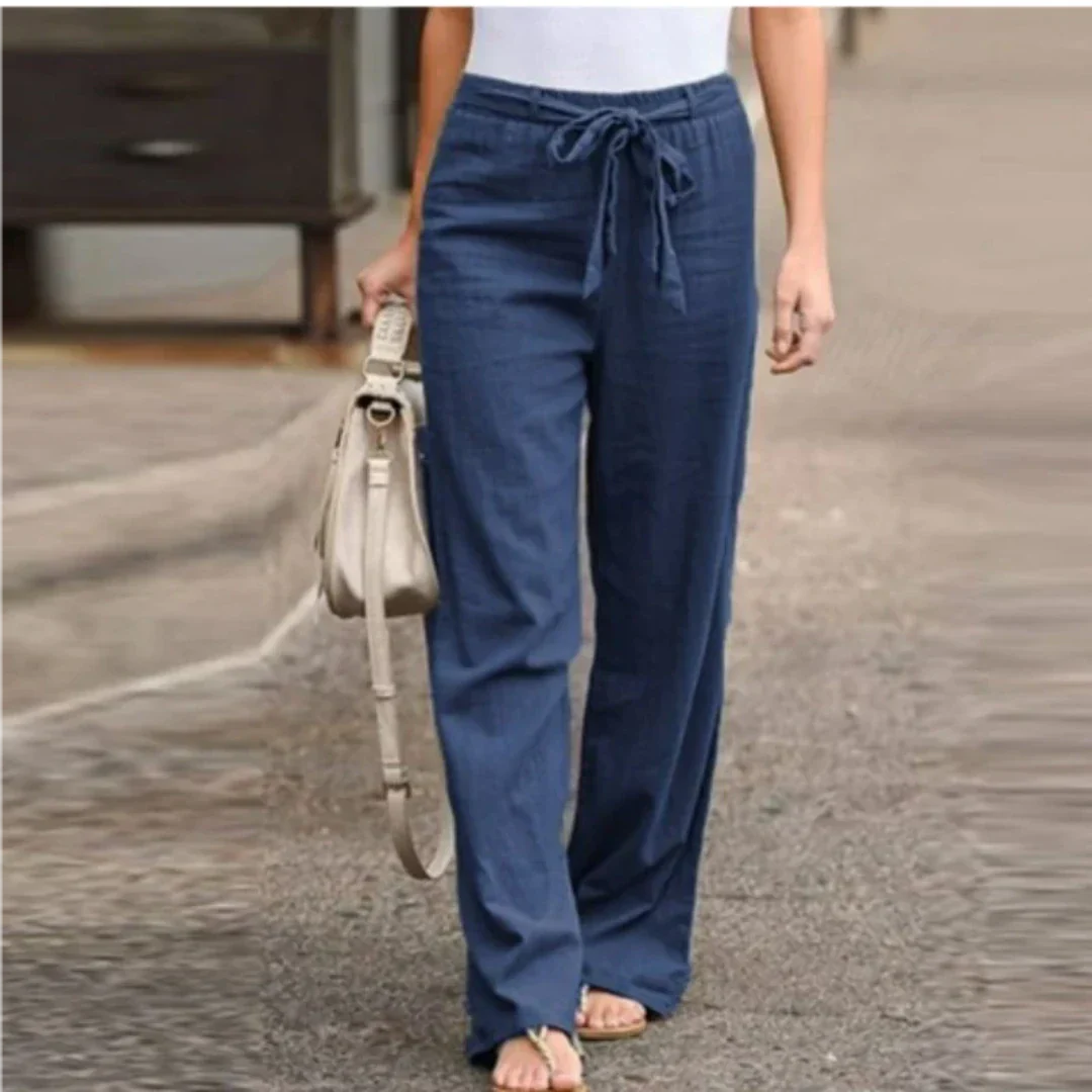 Lange Hose Für Damen Mit Gürtel | Trendy