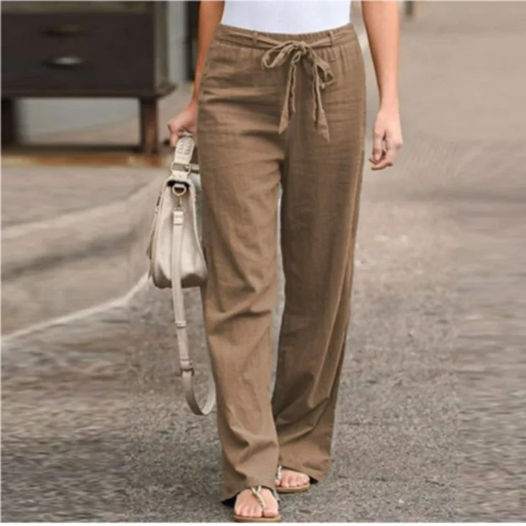 Lange Hose Für Damen Mit Gürtel | Trendy