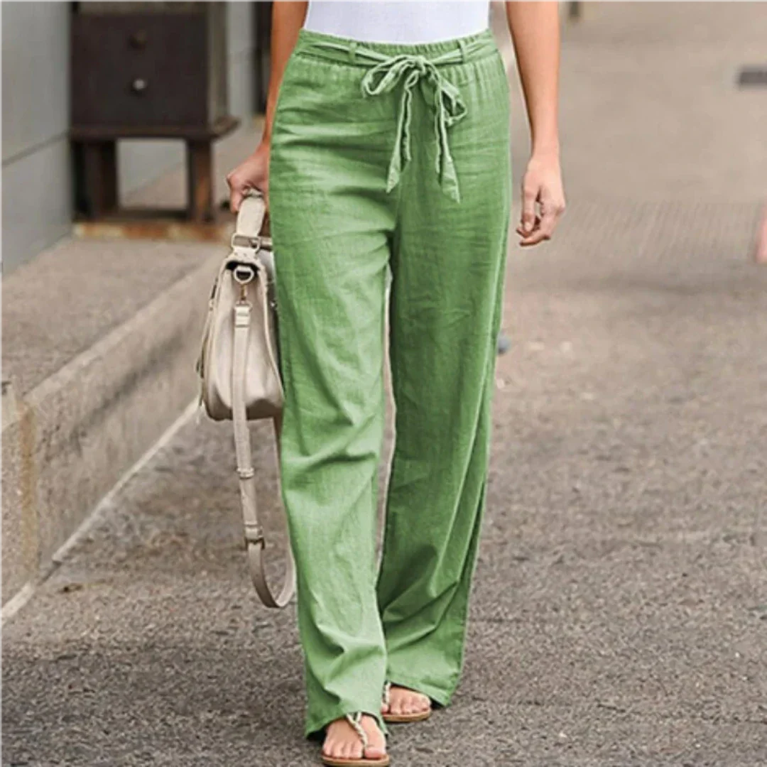 Lange Hose Für Damen Mit Gürtel | Trendy