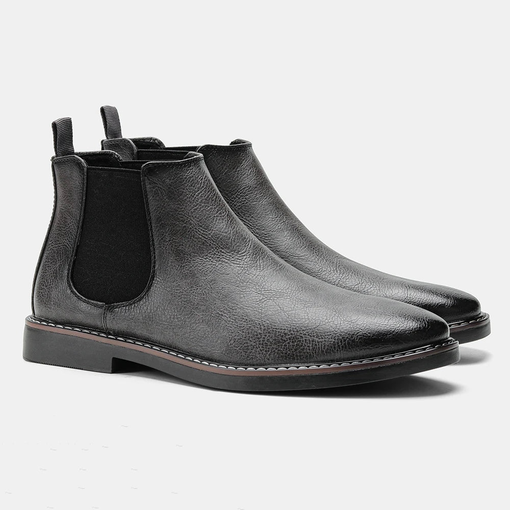 Eleganter Chelsea-Stiefel für Herren aus Leder