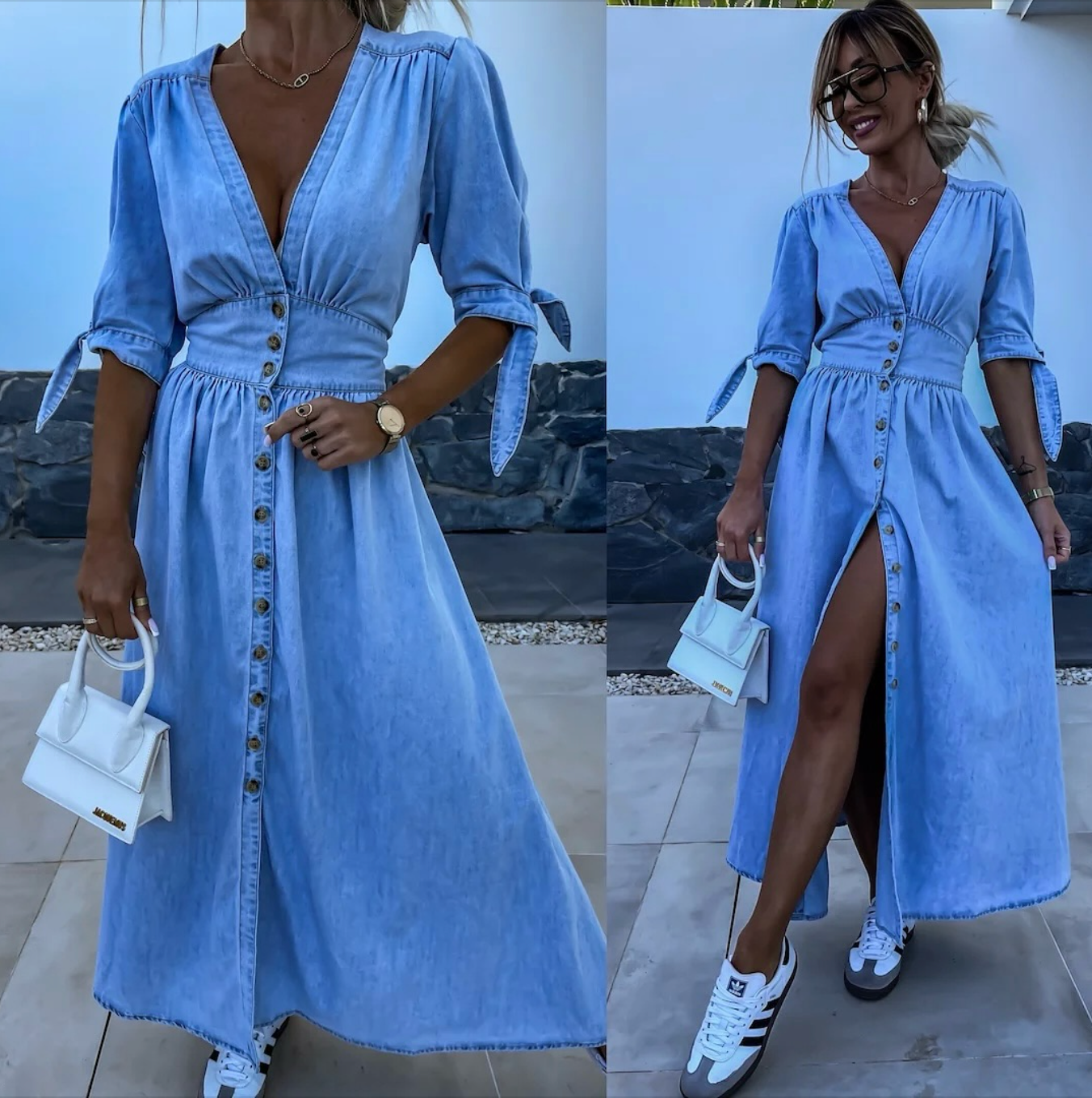 Ivanka – Strahlendes Jeanskleid