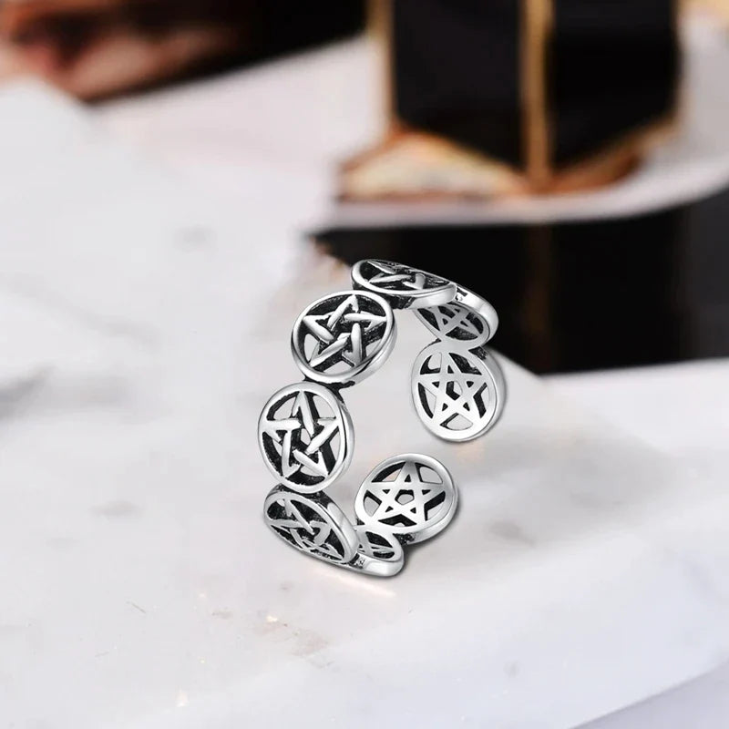 Tibetischer Pentagramm-Ring