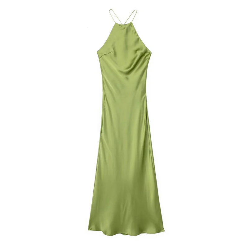 Atemberaubendes Klassisches Neckholderkleid | Maxi