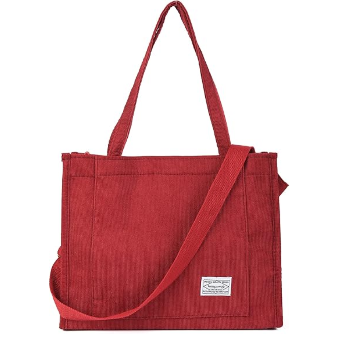 Vintage Cord Schultertasche – Alinda