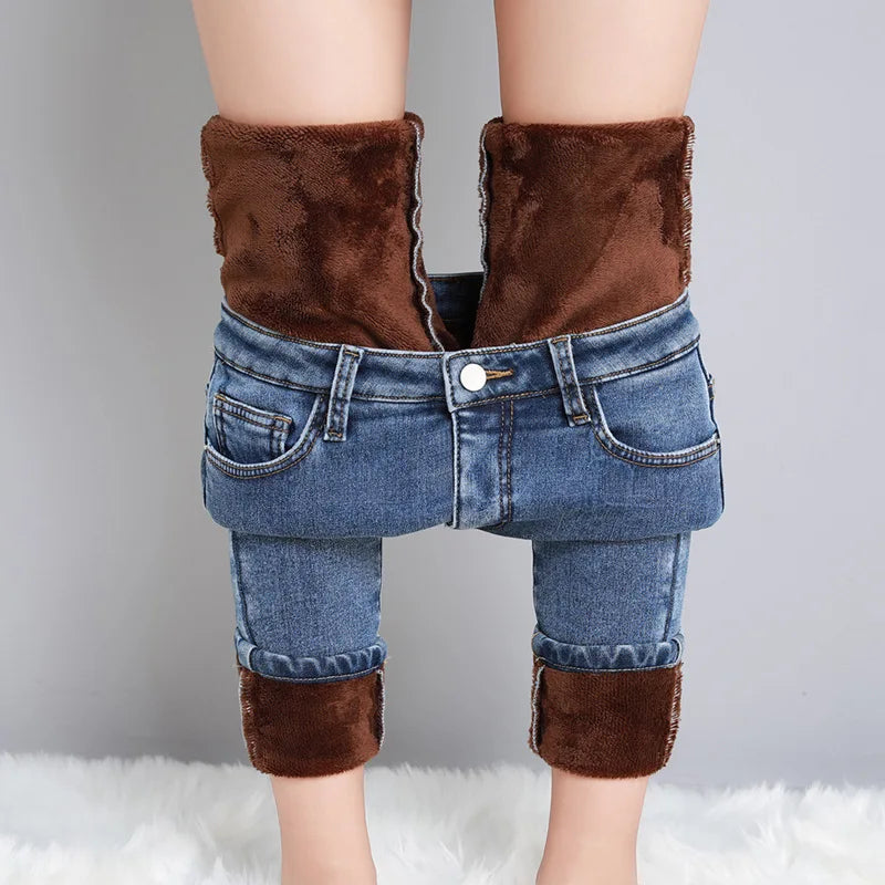 Schlank Geschnittene Warme Hose Für Damen | Klassisch