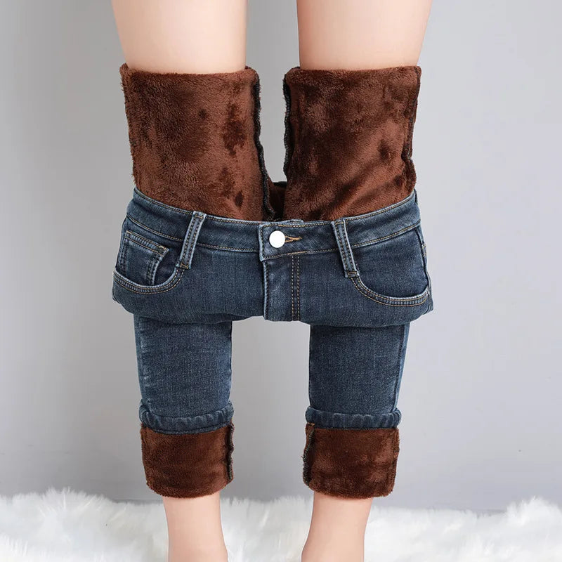 Schlank Geschnittene Warme Hose Für Damen | Klassisch