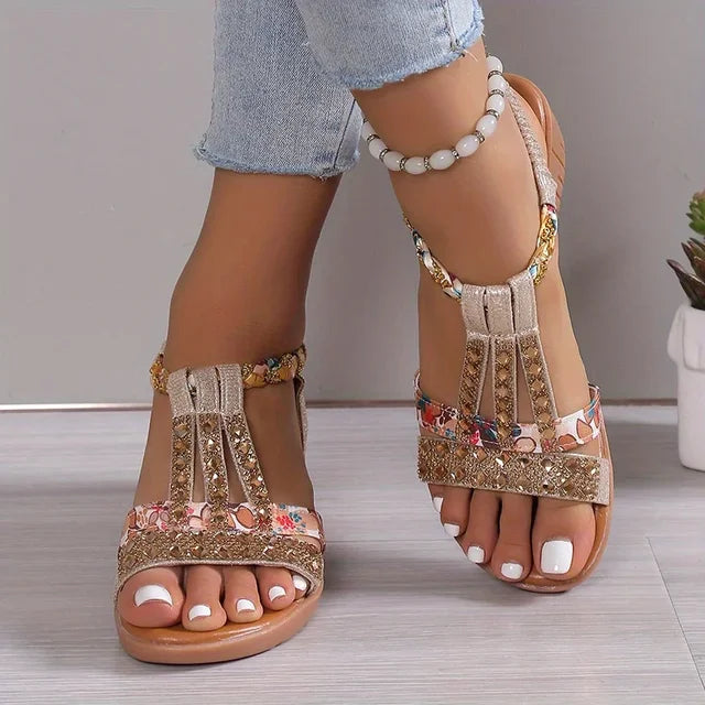 Bequeme Damen Orthopädische Keilsandalen mit weicher Sohle – Marla