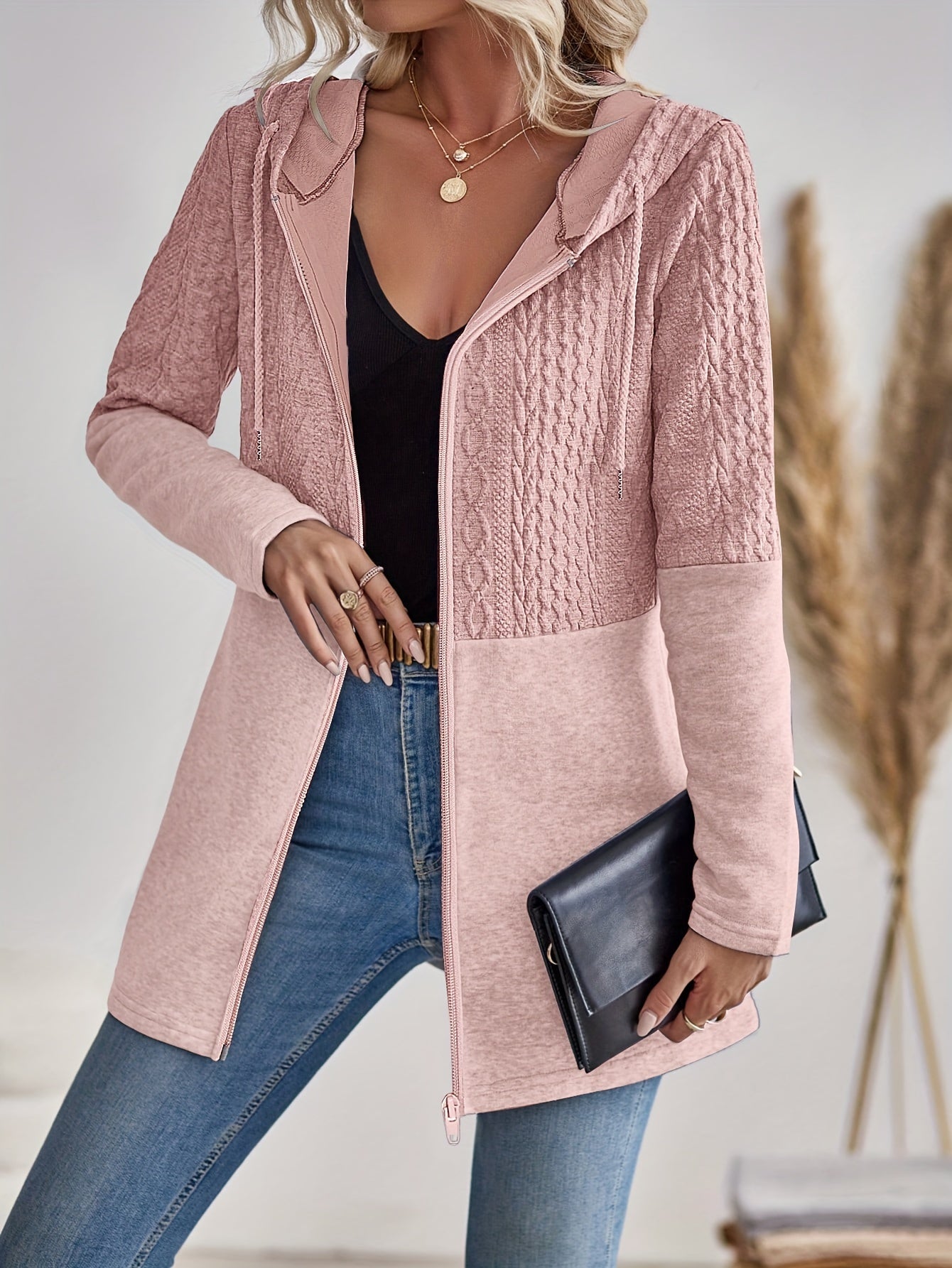 WW | Damen Kapuzen Sweatshirt mit Reißverschluss