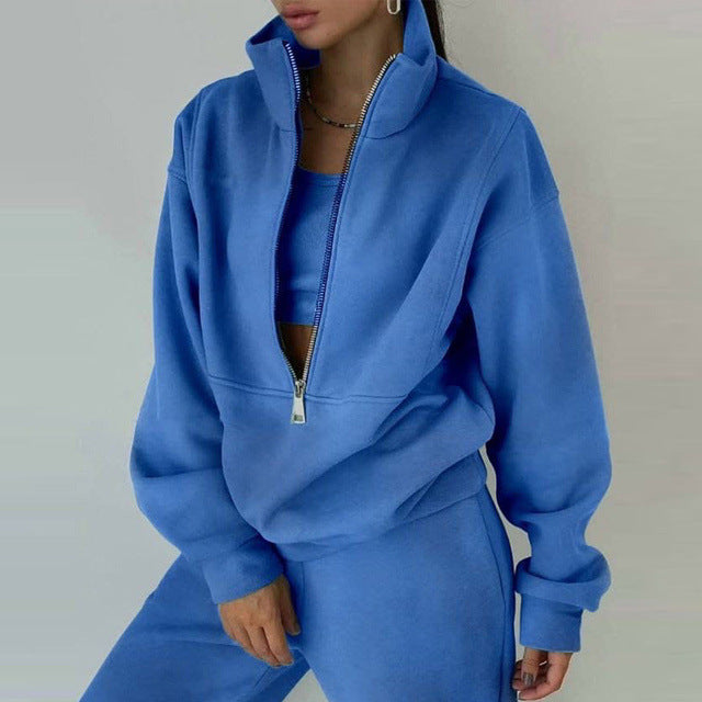 WW-Sweatshirt und Hose für Damen bekleidung mit Reiß verschluss