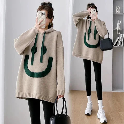 WW | Hoodie Mit Smiley-Print Für Frauen