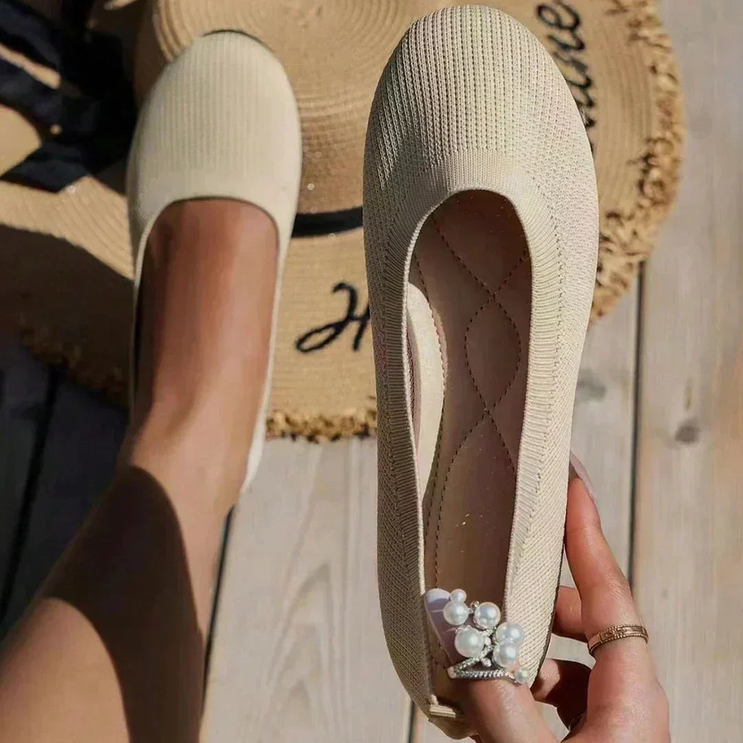 Orthopädische Damen-Ballerinas mit Komfortsohle & klassischem Design – Mia