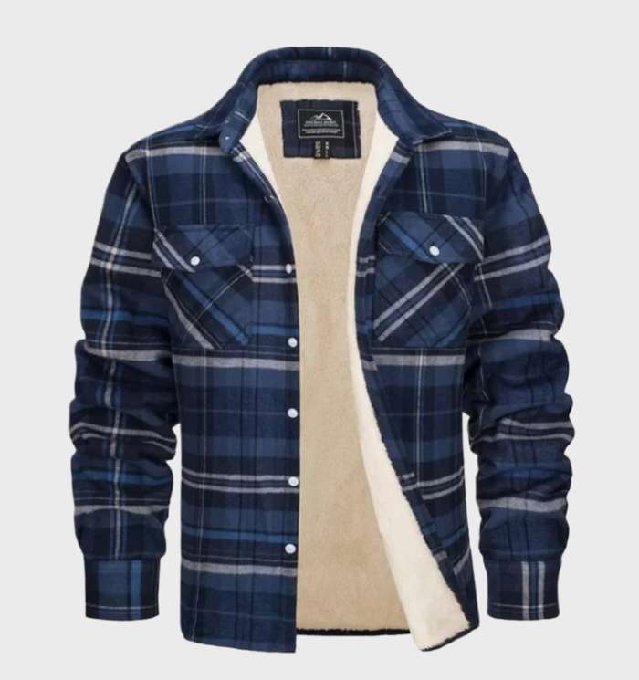 Flanell Herrenjacke im Vintage-Stil für Frühling 2025 - Liam