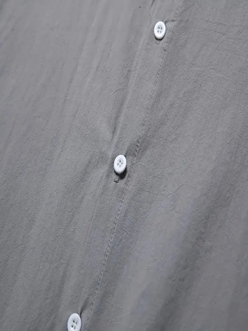 Owen – lässiges langarmshirt in volltonfarbe