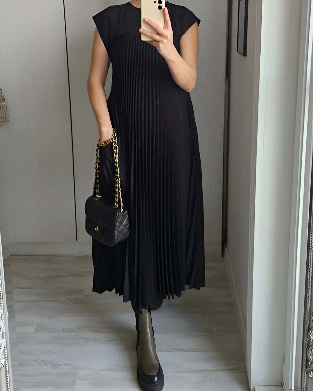 Arndt | Damen Ärmelloses plissiertes Kleid