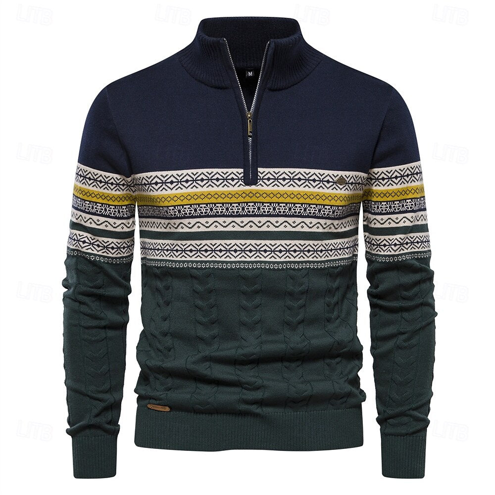 Hannes - Half-Zip Strickpullover