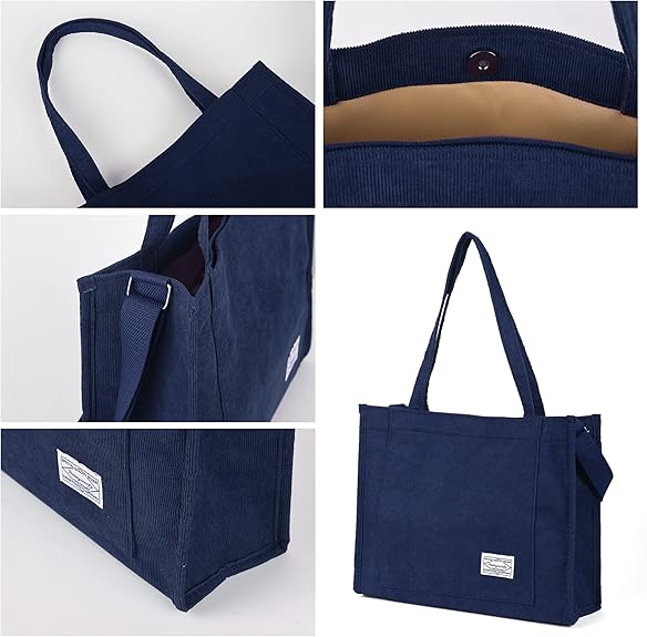 Vintage Cord Schultertasche – Alinda