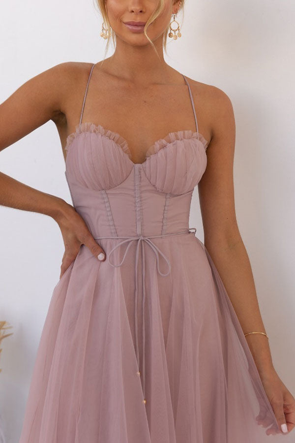Isolina - Elegantes Maxikleid für Frauen für den Sommer und lange