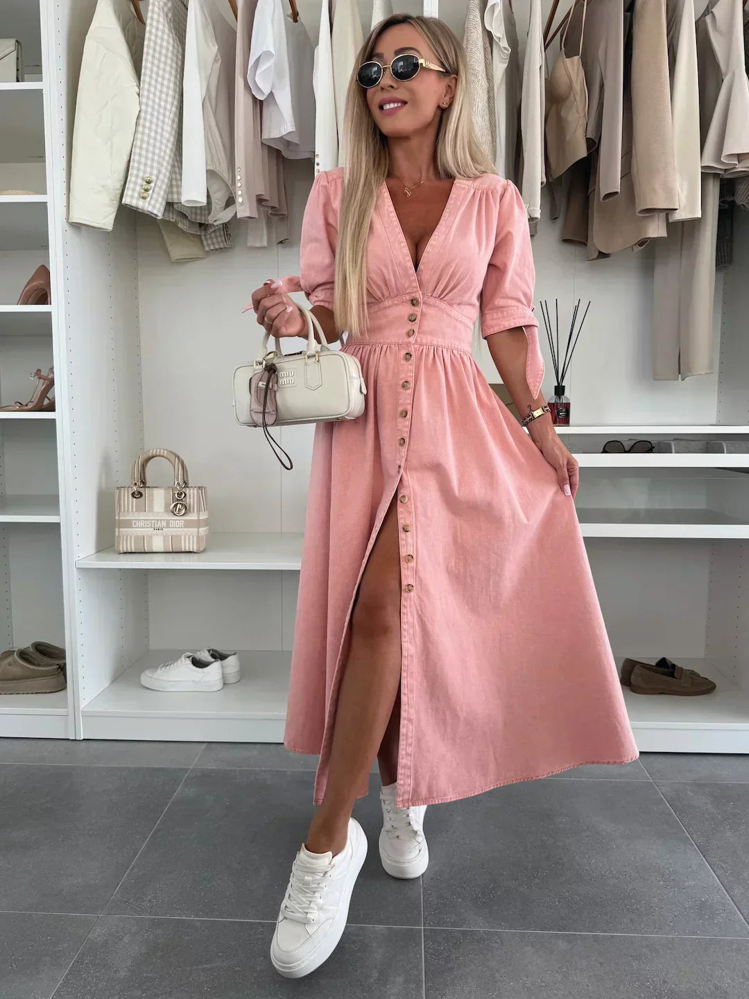 Ivanka – Strahlendes Jeanskleid