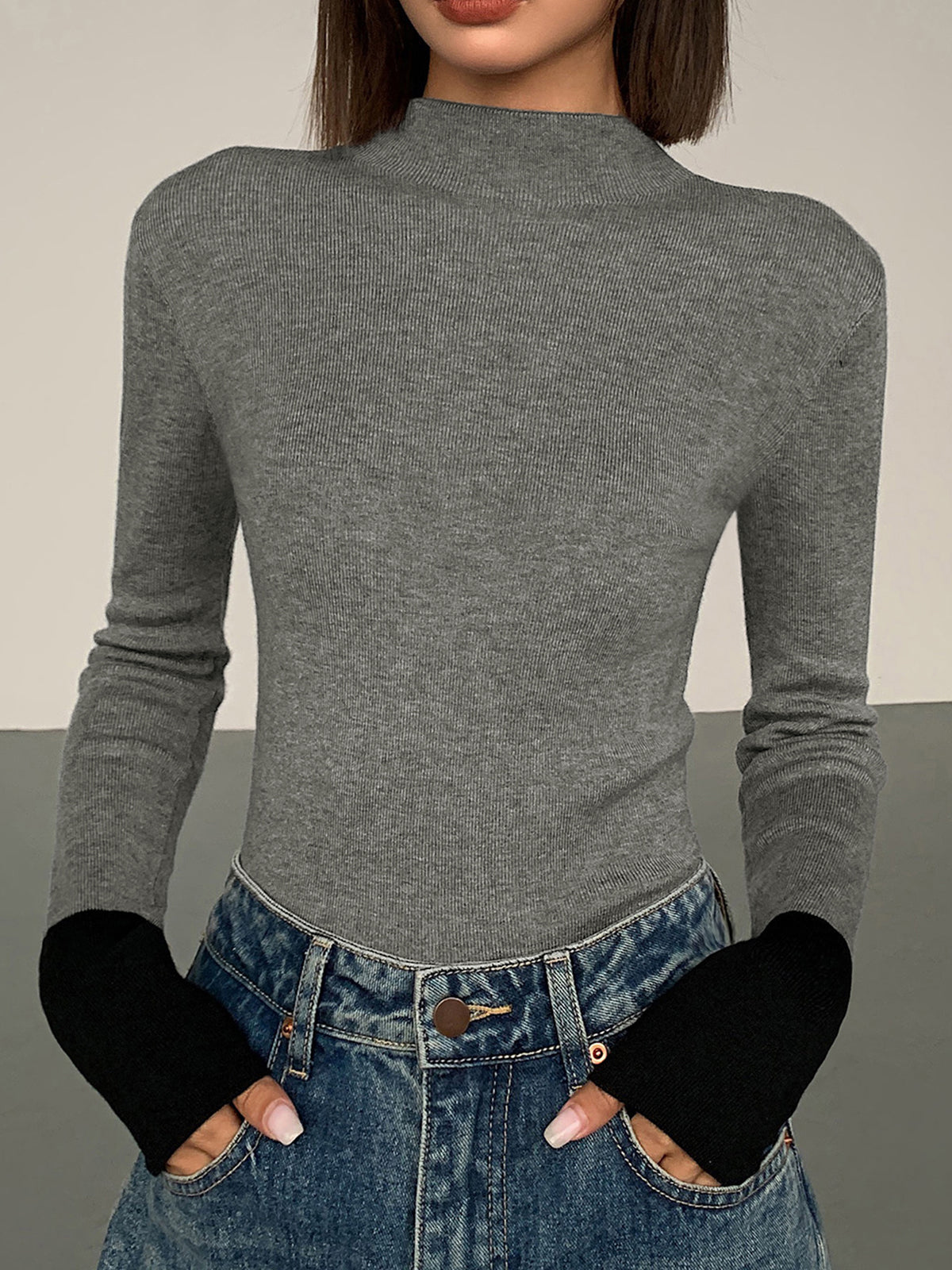 Damen Sommer-Kontrast-Top – Lana