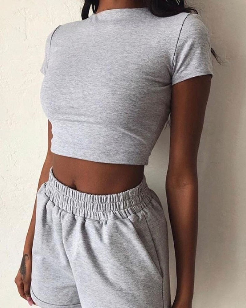 2-teiliges Sommer-Sport-Outfit I Top und Short von ElizabethsSet
