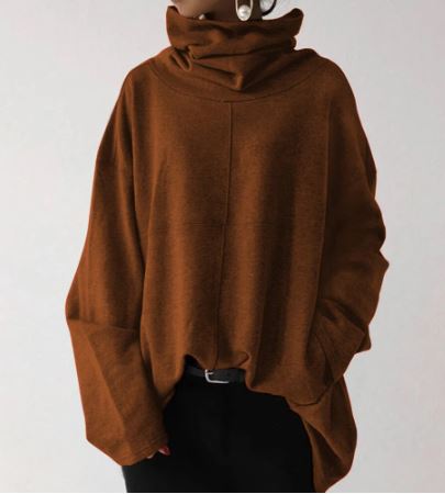 W&W - Damen Kapuzenpullis Rollkragenpullover
