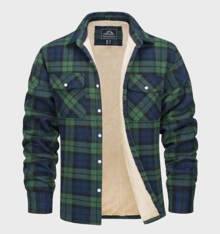 Flanell Herrenjacke im Vintage-Stil für Frühling 2025 - Liam