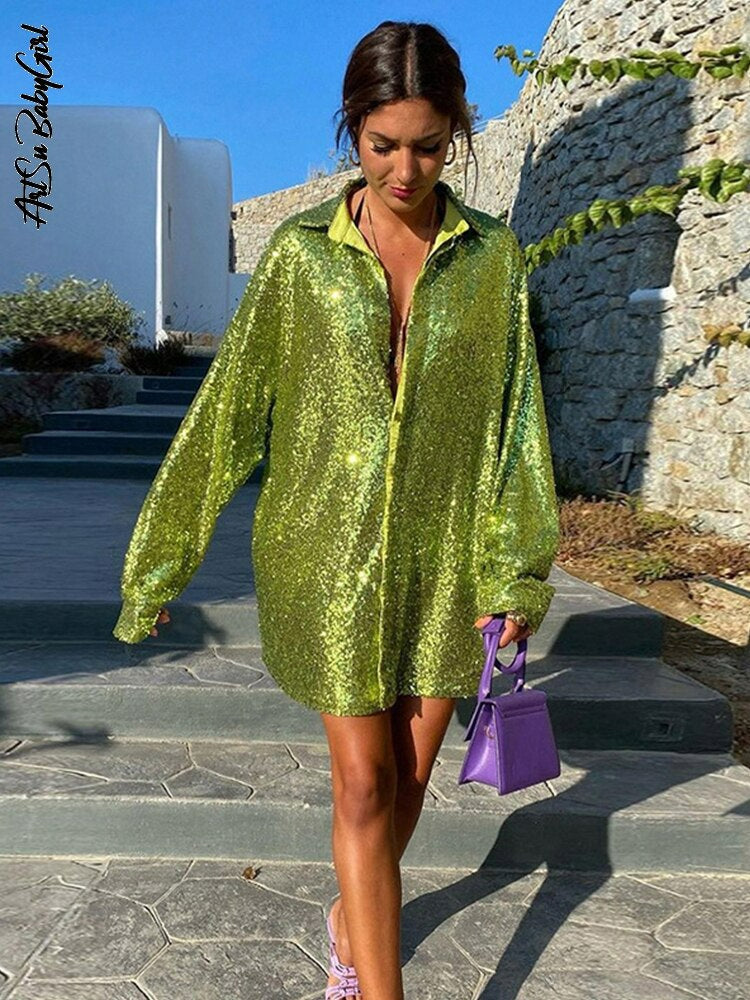 GlitteryDress | Sommer 2025 Oversize-Shirt für Damen