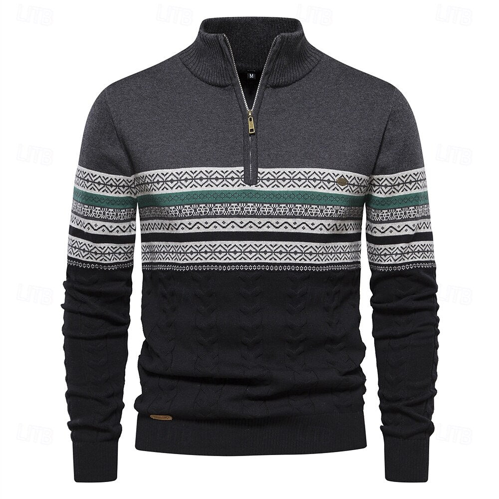 Hannes - Half-Zip Strickpullover