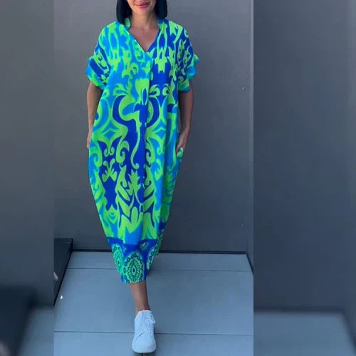 Elegantes Blumen-Kleid für Damen im romantischen Stil - Kelyan