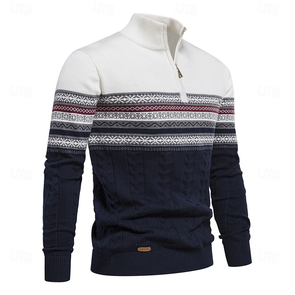 Hannes - Half-Zip Strickpullover