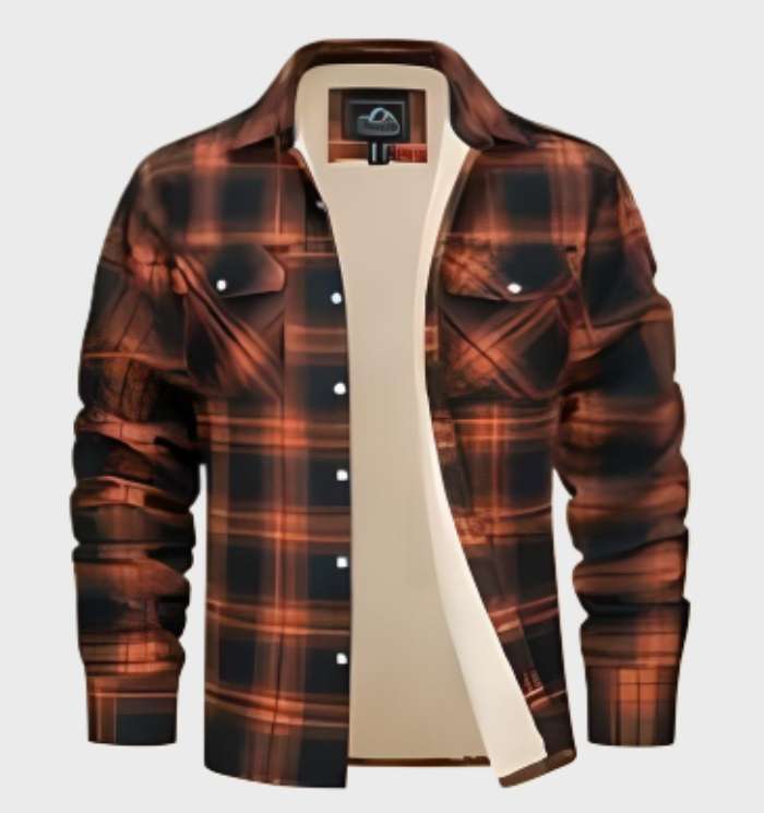 Flanell Herrenjacke im Vintage-Stil für Frühling 2025 - Liam