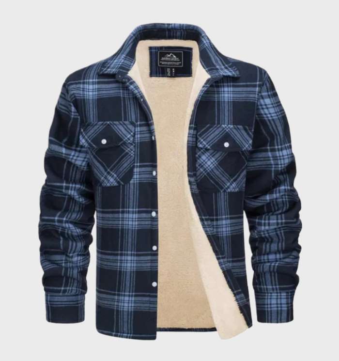 Flanell Herrenjacke im Vintage-Stil für Frühling 2025 - Liam