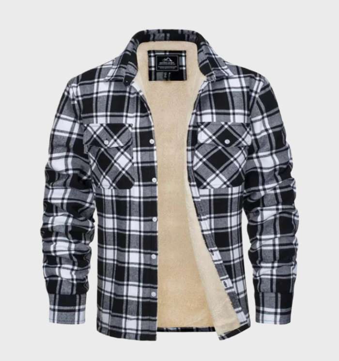 Flanell Herrenjacke im Vintage-Stil für Frühling 2025 - Liam