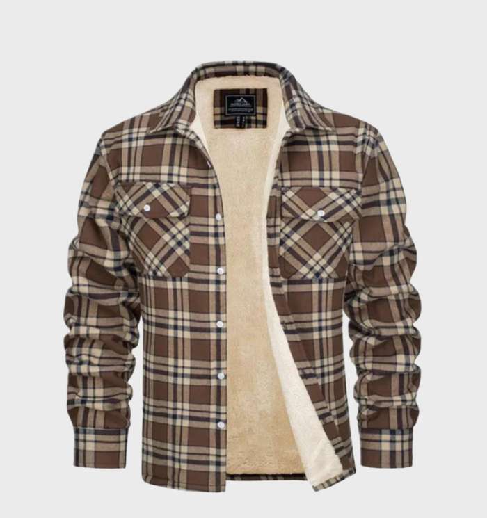 Flanell Herrenjacke im Vintage-Stil für Frühling 2025 - Liam
