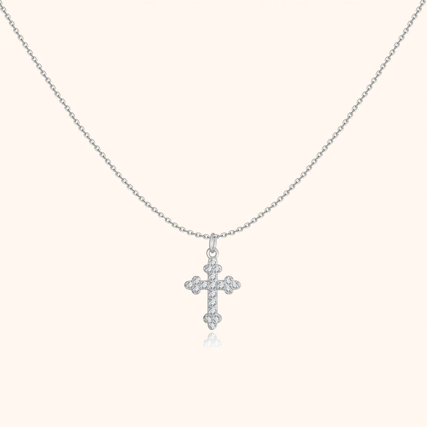 Stilvolle Kreuz-Halskette – Clémence