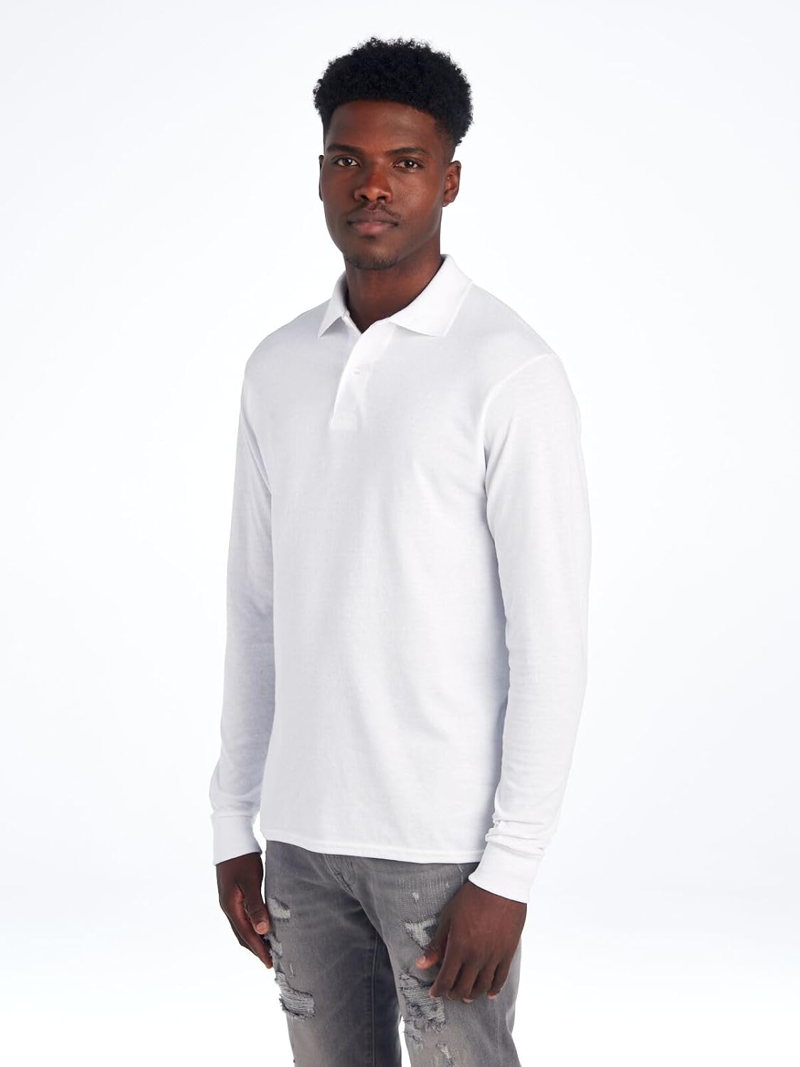 Herren Langarm-Poloshirt für Frühling 2025 – Mark