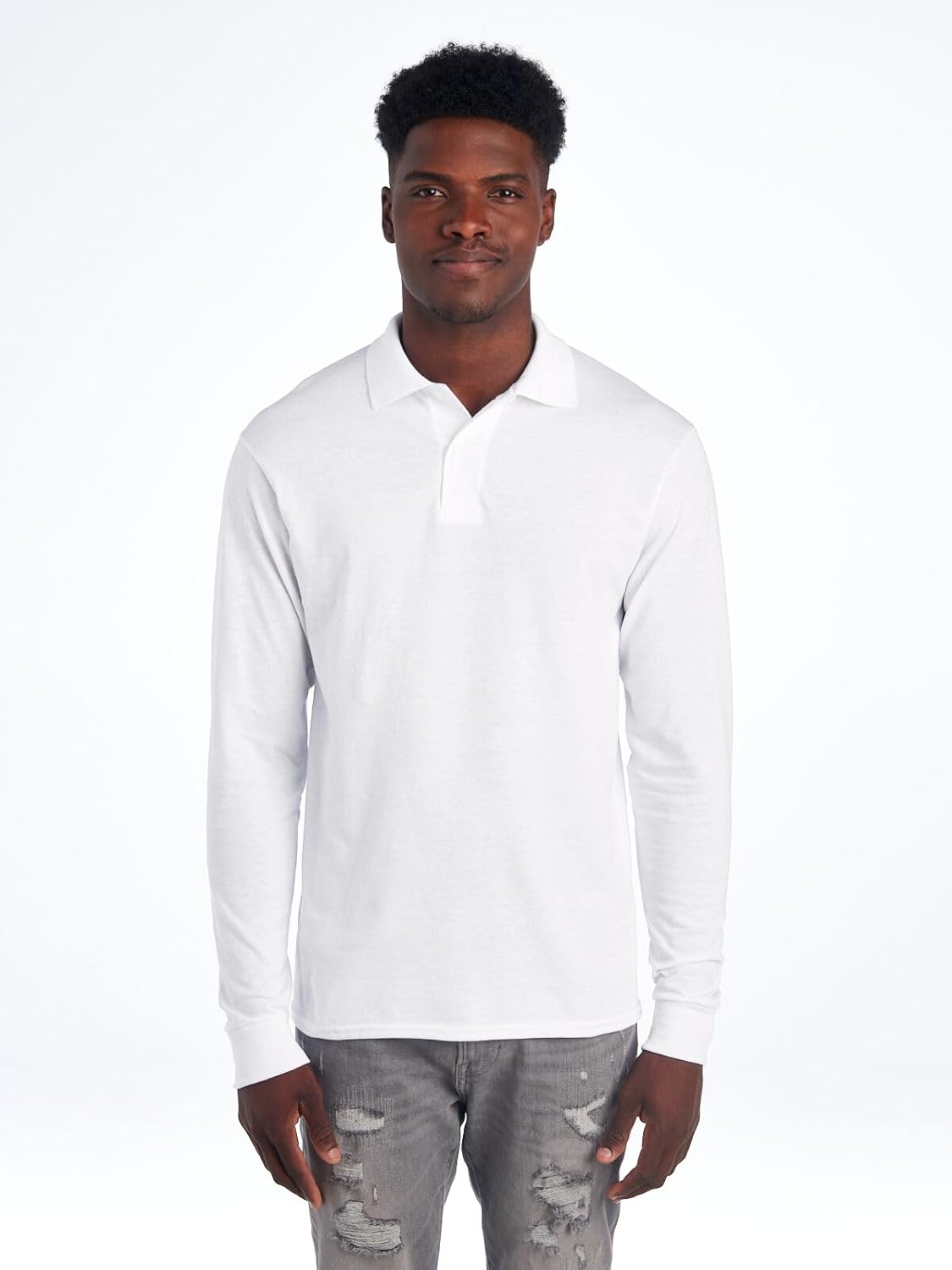 Herren Langarm-Poloshirt für Frühling 2025 – Mark