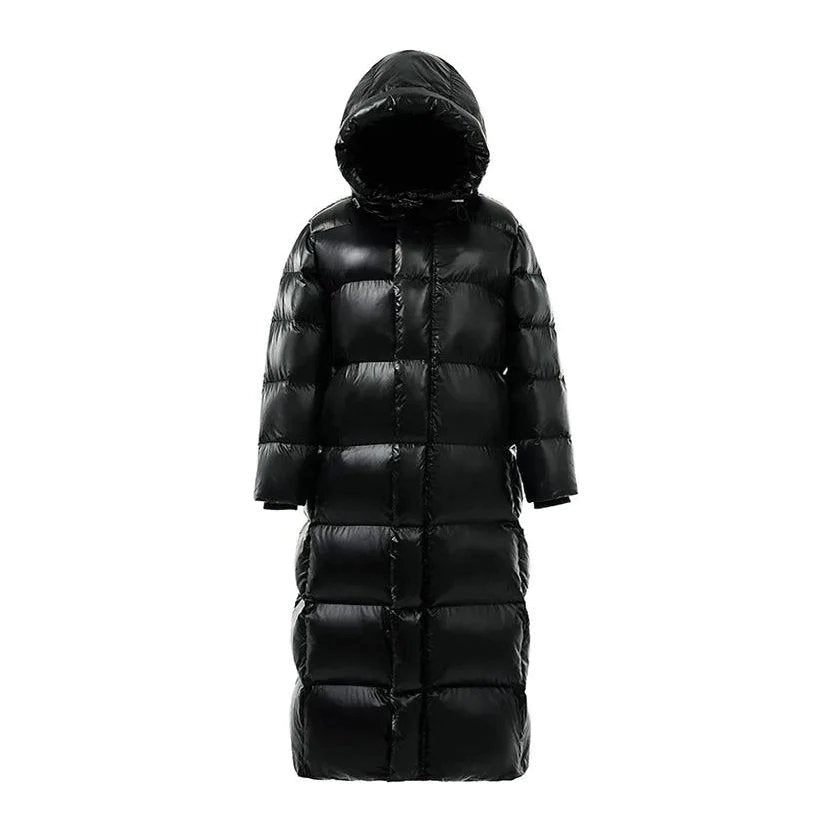 Phoebe - Luxe Longline Daunen Pufferjacke