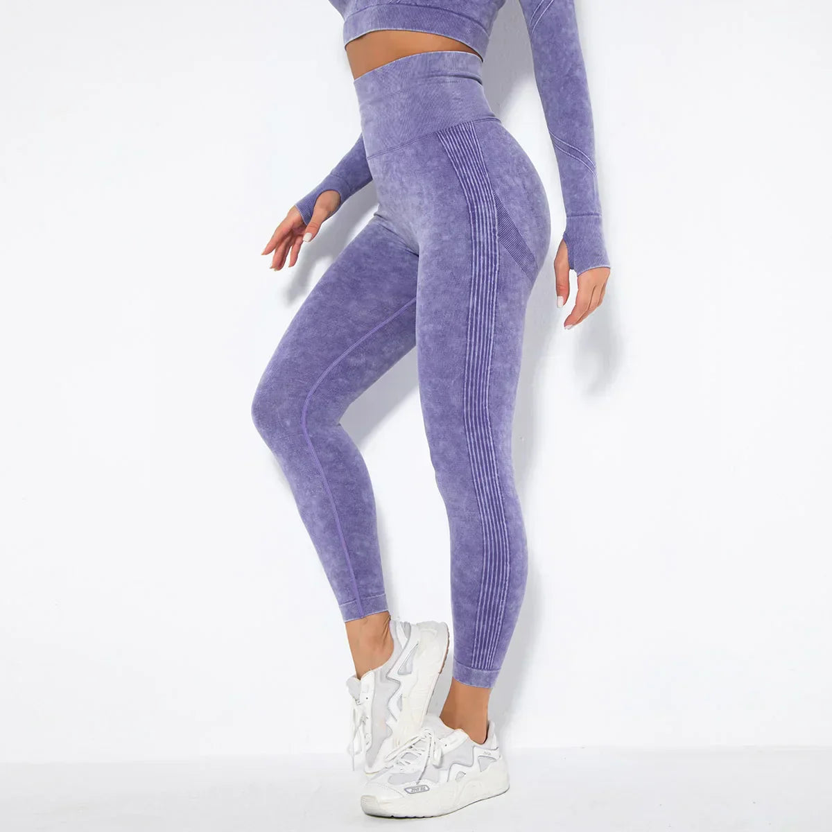 Damen-Yoga-Set für den Sommer 2025 mit Cropped-Top - Nahtlos - Nova