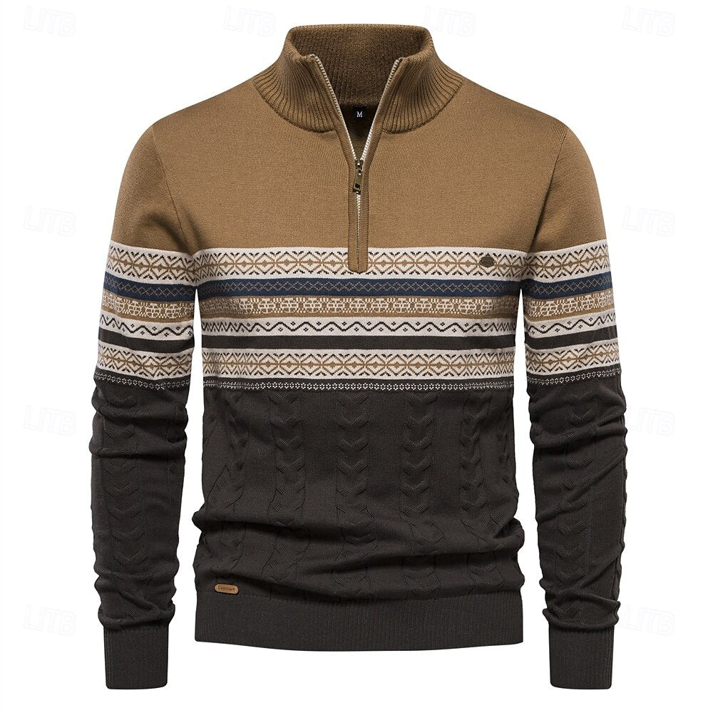 Hannes - Half-Zip Strickpullover