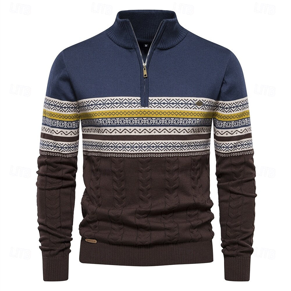 Hannes - Half-Zip Strickpullover