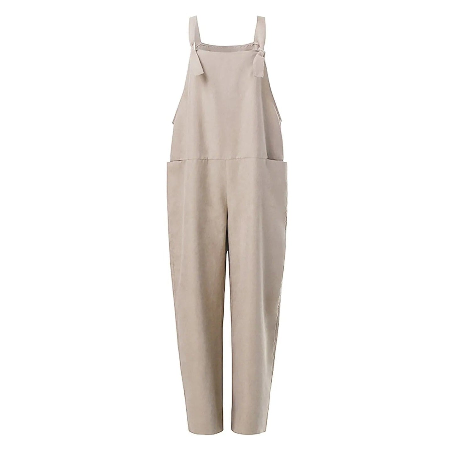 Yseult - Overall Jumpsuit aus locker gebundener Baumwolle und Leinen