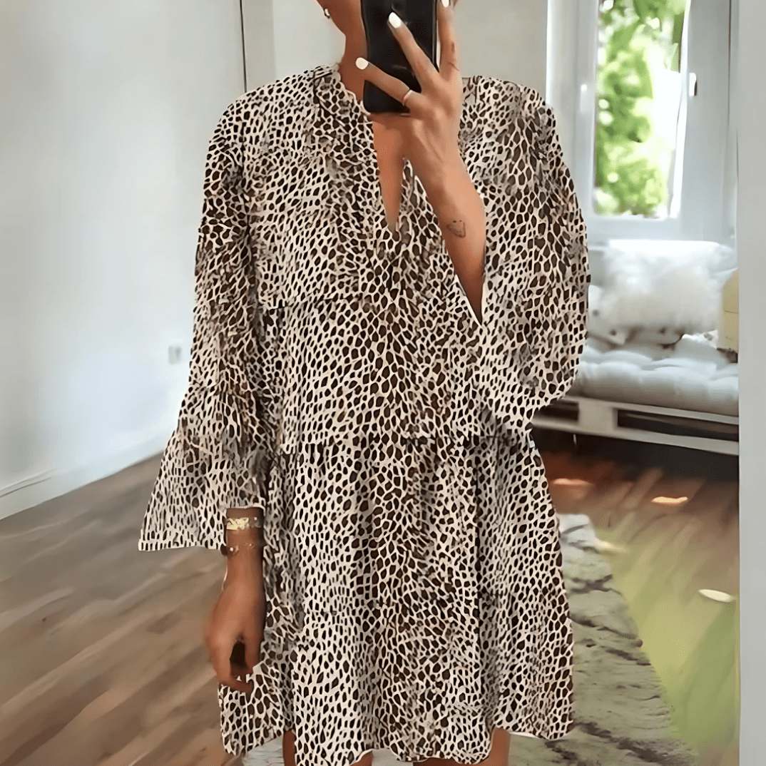 Annika Kleid mit Leopardenmuster