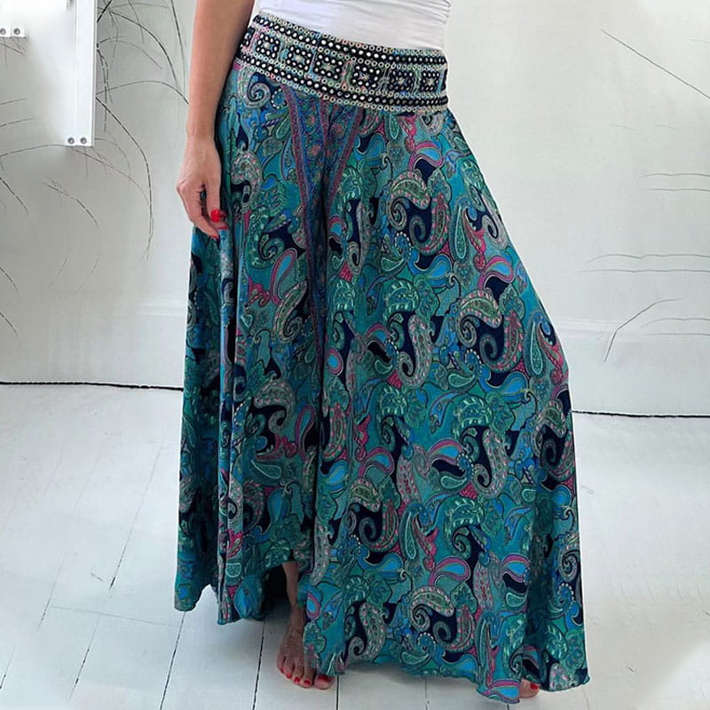 Tabea Boho Paisley Weite Hosen