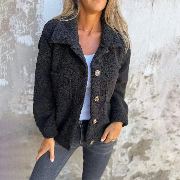 Dion - Kurze jacke mit Revers